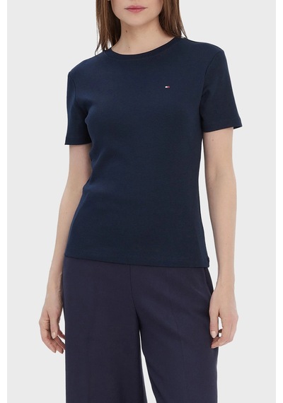 Tommy Hilfiger Bayan T Shirt Ww0ww40587 C1g Lacivert Lacivert