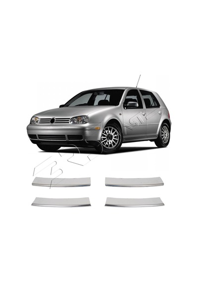Volkswagen Golf 4 Uyumlu Krom Ön Panjur 4 Parça Paslanmaz Çelik