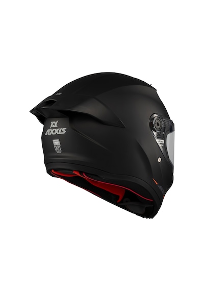 Axxis Full Face Ece 22.06R Fenix Solid A1 Kaplı Motosiklet Kaskı Siyah
