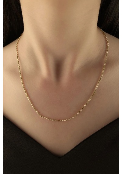 14 Ayar Altın Top Zincir 2 Mm