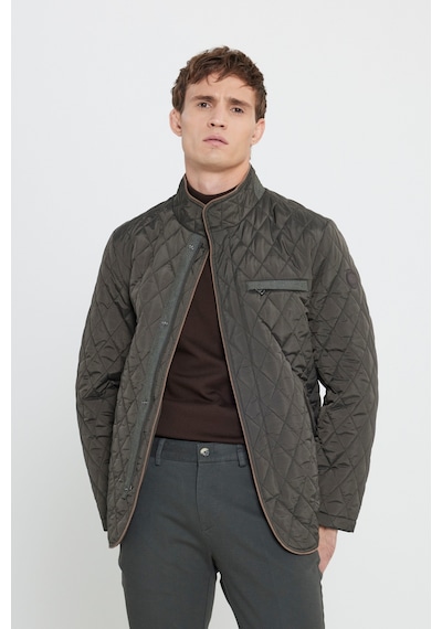 AC&Co / Altınyıldız Classics Erkek Hakı Standart Fit Normal Kesim Dik Yaka Desenli Overcoat Haki AC&Co / Altınyıldız Classics Erkek Hakı Standart Fit Normal Kesim Dik Yaka Desenli Overcoat Haki
