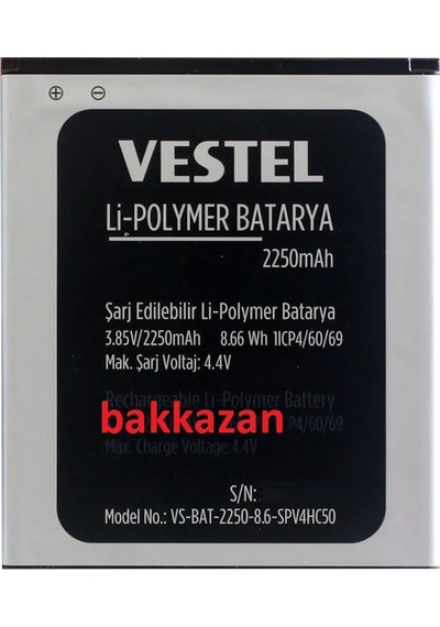 Vestel Uyumlu Venus 5010 Batarya Pil