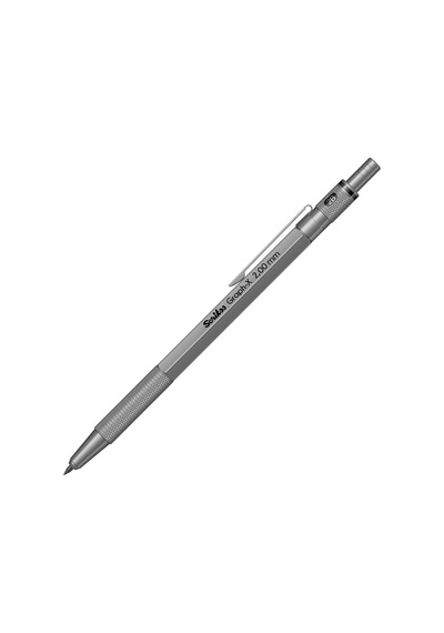 Scrikss Graph-x 2b 2.0 Kurşun Gri Gizli Uç Mekanik Kurşun Kalem