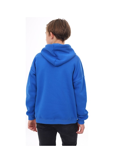 Toontoy Kids Toontoy Erkek Çocuk Oversize Kapüşonlu Cepli Düşük Omuz Baskılı Sweatshirt - 2 İplik Saks Toontoy Kids Toontoy Erkek Çocuk Oversize Kapüşonlu Cepli Düşük Omuz Baskılı Sweatshirt - 2 İplik Saks