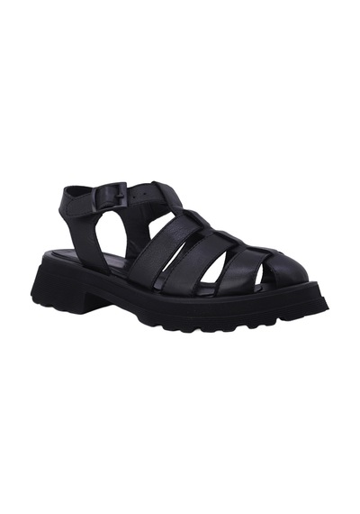 Albini Alb26101286 Kadın Düz Sandalet Siyah 37