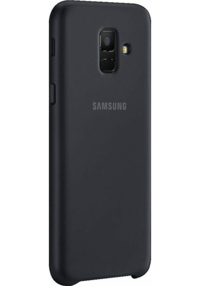 Galaxy Uyumlu A6 2018 İle Uyumlu Çift Katmanlı Arka Kapak Siyah Ef-pa600cbegww Siyah