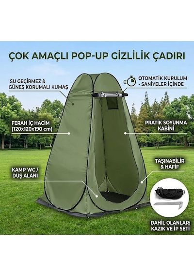 Pratikbir Giyinme Çadırı - Prova Kabini Çok Renkli