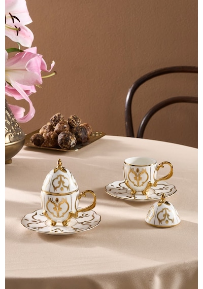 Karaca Faberge Egg 2 Kişilik Kahve Fincan Takımı 90 Ml Renkli