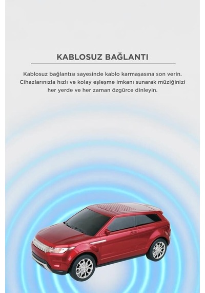 Delux Serisi Bluetooth Hoparlör Suv Araba Tasarımlı D88 Kırmızı 16w Cihaz Bireysel Farklı
