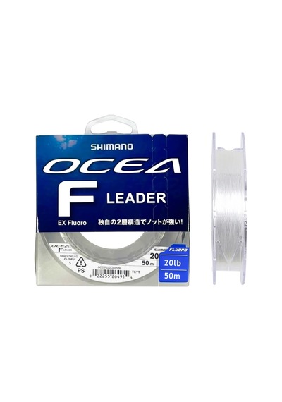 Ayrex Shimano Ocea Leader Fluorocarbon Şok Lider Misina 0.38mm 9kg/20lb. 50mt Genel