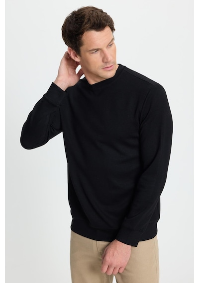Tudors Erkek Relax Fit Rahat Kesim Uzun Kollu Ekstra Yumuşak Bisiklet Yaka Siyah Sweatshirt-41866 Siyah Tudors Erkek Relax Fit Rahat Kesim Uzun Kollu Ekstra Yumuşak Bisiklet Yaka Siyah Sweatshirt-41866 Siyah