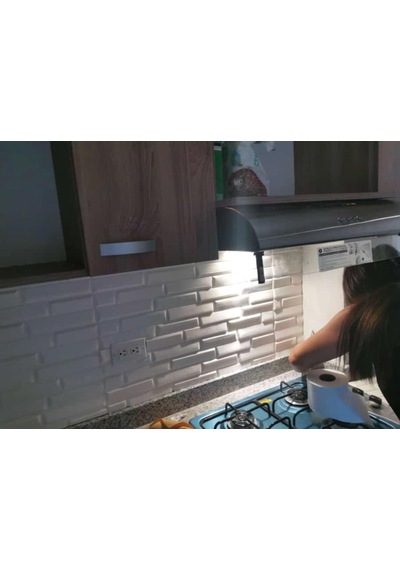 Nw55 Beyaz Opak Kendinden Yapışkanlı Duvar Paneli 3D Duvar Kağıdı N11.1574