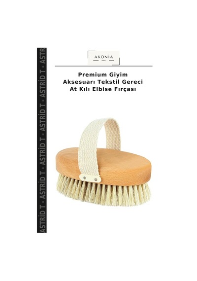 Astrid T Premium Giyim Aksesuarı Tekstil Gereci At Kılı Elbise Fırçası Çok Renkli