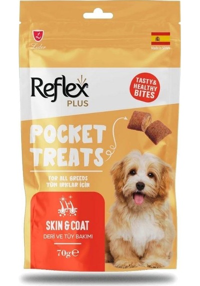Reflex Plus Pocket Treats Deri Ve Tüy Sağlığı İçin Köpek Ödül Maması 70 Gr