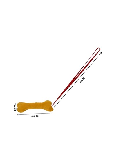 İpli Çekiştirmeli Kumaş Köpek Kemik Oyuncak - 25 Cm