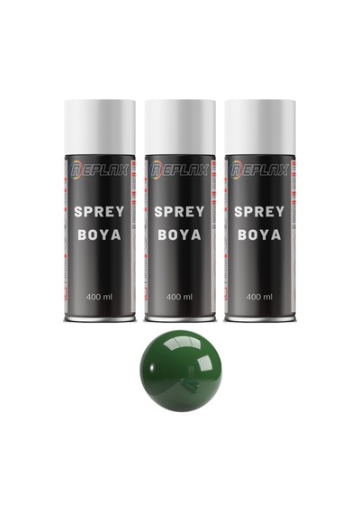 3 Adet Ral 6002 Çit Açık Yeşili Sprey Boya 400 Ml.