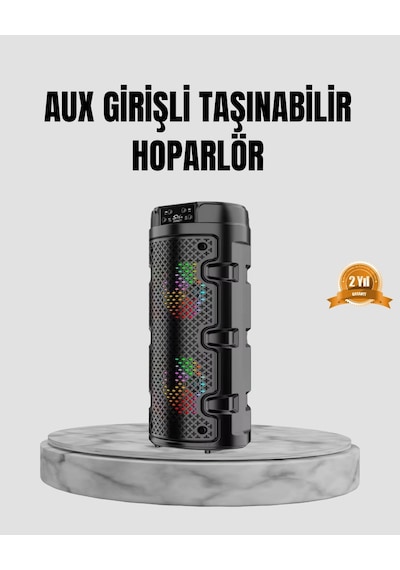Hubrendy Tekno Taşınabilir Bluetooth Hoparlör Çift Sürücü Güçlü Bas Hd Ses Çoklu Bağlantı