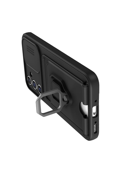 Newface - 83 - Samsung Galaxy A14 4g Kılıf Zuma Kartvizitli Yüzüklü Silikon - Edntrend - - Siyah Sıyah
