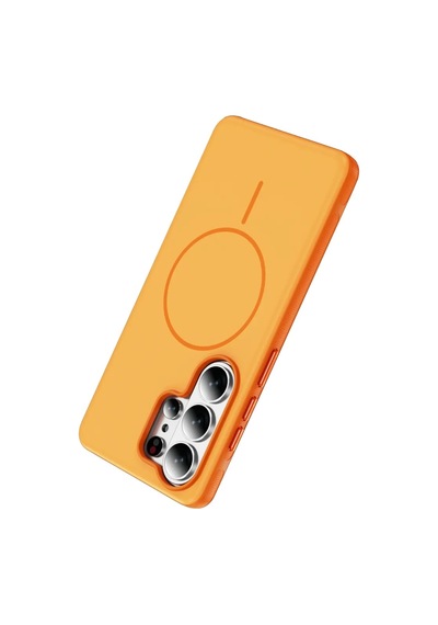 Vendas Galaxy S26 Ultra Uyumlu Joko Neksa M-safe Kapak + Bilvis Cam Ekran Koruyucu Turuncu
