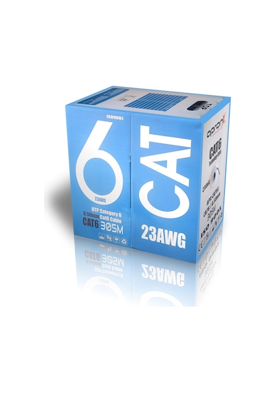 Cat6 23awg 305 Metre 0,50mm Gri Network Data Kablosu