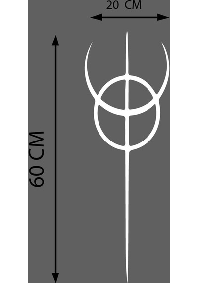 Oto Kaput Şerit Sticker Dönence Daire Tasarım Beyaz 20 60 Cm