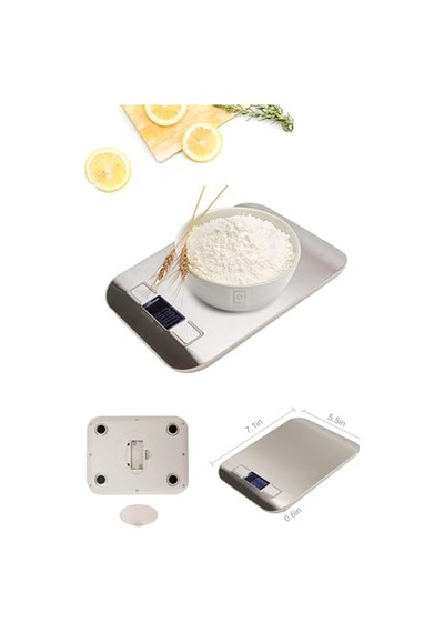Dijital Gıda Ölçeği Paslanmaz Çelik 1gr- 5 Kg Hassas Ölçek Lcd Ekran Diyet Ölçü Mutfak Terazisi Diğer 43655270