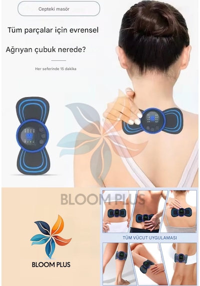 Düşük Dereceli 19 Seviye 8 Modlu Masaj Aleti Kelebek Tens Darbeli Massage Tool 1 Adet Model 7823562398756 Çok Renkli