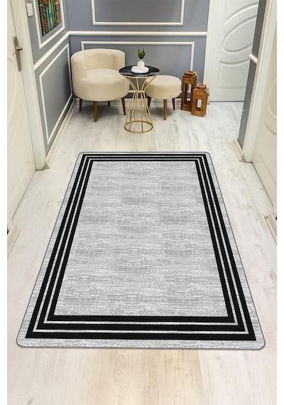 Modern Desenli Dijital Baskı Kaymaz Taban Halı H0208 Renkli