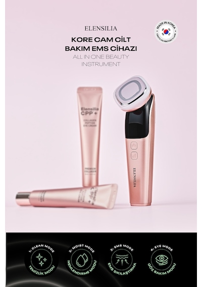 4 Modlu Kore Cam Cilt Bakım Cihazı Elensilia All In One Beauty Instrument