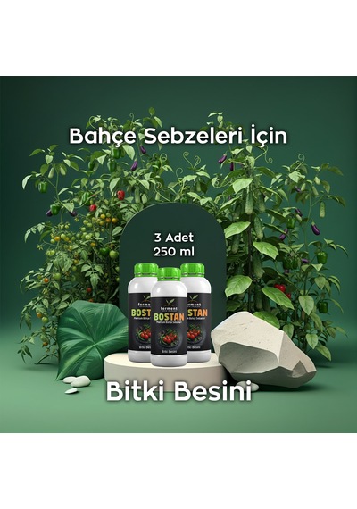 Bostan Üçlü 250 Ml 3 Adet Bahçe Sebzeleri Ve Hobi Bahçeciliği İçin Doğal Lezzet Ve Yüksek Verim 250 ML