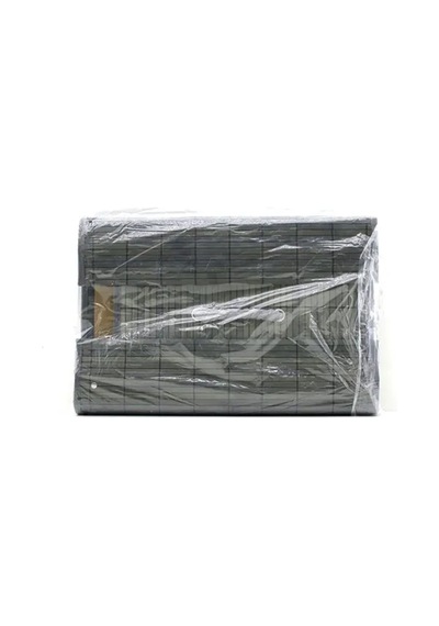 Jenerik Bambu Kirli Çamaşır Sepeti 35x50 Cm - Yuvarlak Kapaklı Gri
