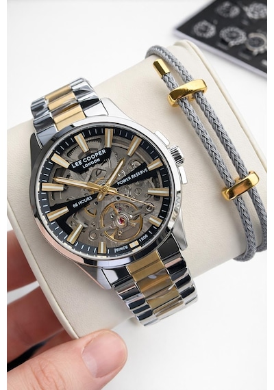 Lee Cooper 2 Yıl Garantili Otomatik Mekanizma İtalyan Bileklik Hediyeli 5 Atm Erkek Kol Saati Lc.250 Gümüş 16704430