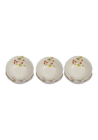 Setabıanca Stlt-4d Kase Berry Flower, 6'lı çok renkli