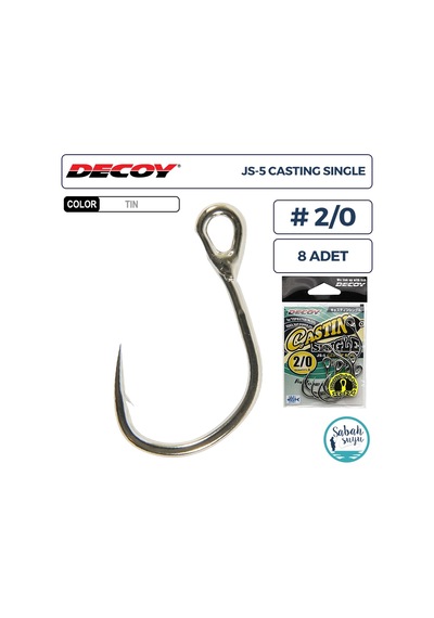 Decoy Js-5 Casting Single Tekli İğne 2/0 8 Adet