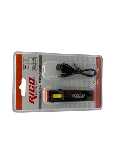 Rico Mini Çalışma Lambası El Feneri Rc0032 Siyah - Turuncu