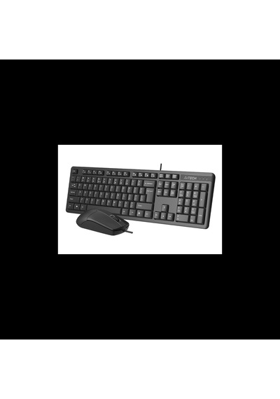 A4 Tech Kr-3330s, Siyah, Usb Kablolu, Türkçe Q, Multimedya, Klavye Mouse Set Diğer