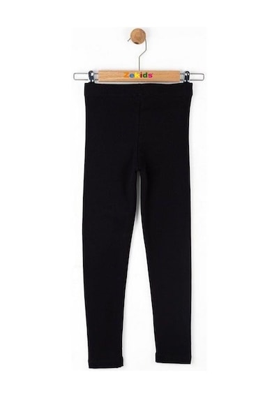 Zekids Kız Çocuk Pamuklu Basic Tayt-16147 SiYAH