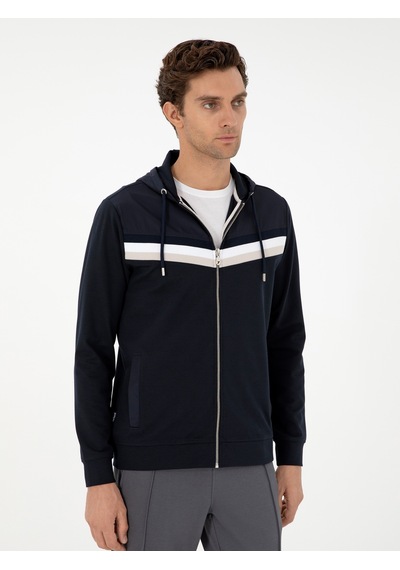 Lacivert Regular Fit Sweatshirt