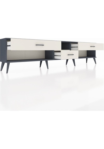 Arges Tv Ünitesi Tek Raflı 3 Çekmeceli 220x30x51 Antrasit-aytaşı Aytası/aytası - Antrasıt Arges Tv Ünitesi Tek Raflı 3 Çekmeceli 220x30x51 Antrasit-aytaşı Aytası/aytası - Antrasıt