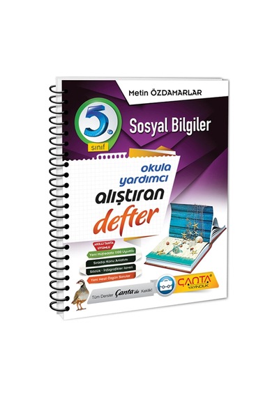 Çanta Yayınları 5. Sınıf Sosyal Bilgiler Alıştıran Defter Yni