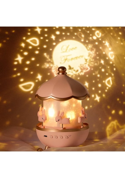 Rgb Döner Yıldız Projeksiyon Gece Lambası, Renkli Led Işık, 360 Dönen Star Projector, Çocuk Odası Dekor Diğer