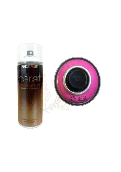 Motip Carat Parlak Koyu Pembe Sprey Boya 400 ML - Ral4003