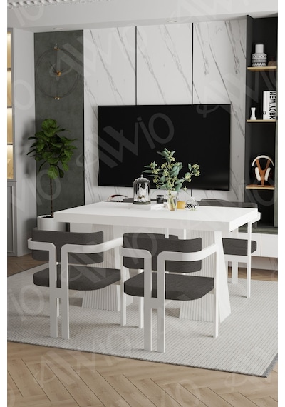 Avvio Angelos Lake Mdf Ayak Tokyo Demonte Sandalye 80x120 Yemek Masası Mutfak Masası 4 Kişilik Beyaz Avvio Angelos Lake Mdf Ayak Tokyo Demonte Sandalye 80x120 Yemek Masası Mutfak Masası 4 Kişilik Beyaz