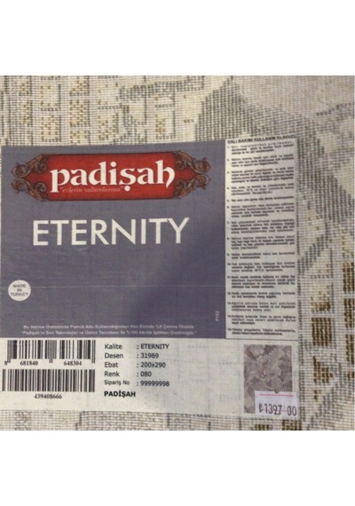 Padişah Halı Eternity Serisi 31969 080 Tüm Ebatlar