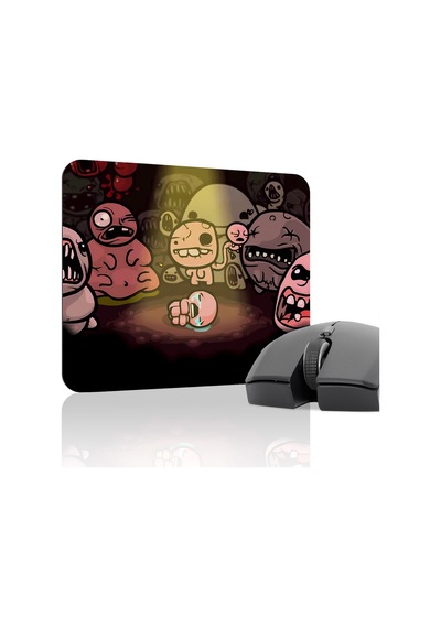 Binding Of Isacc Kaymaz Dikişli Kauçuk Oyuncu Mousepad V3 - 22x18 Gaming Mouse Pad Fare Altlığı