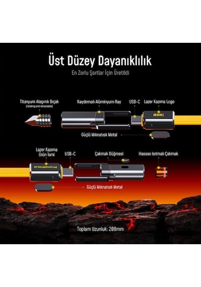 240w Çok Amaçlı 3'ü 1 Arada Titanyum Şarj Ve Veri Kablosu