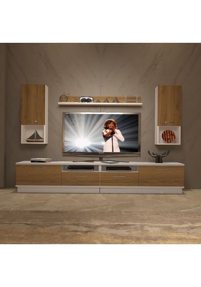 Decoraktiv Trendstyle 5220da Mdf Tv Ünitesi Tv Sehpası Beyaz - Pera