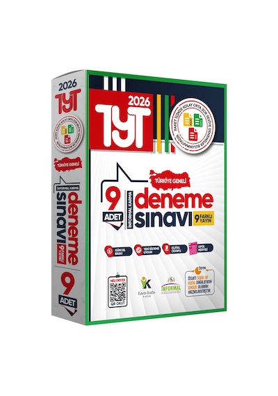 2026 TYT Türkiye Geneli Kurumsal Karma Yayınlar 9lu Paket Deneme Sınavı Dijital Cevaplı