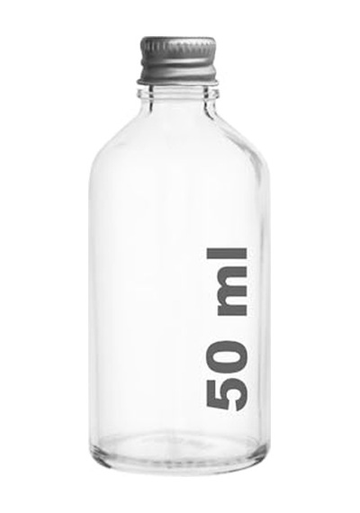Afracam 50 Cc Gümüş Metal Kapaklı Hediyelik Shot Şişesi 50 Ml Kolonya Koku Süs Küçük Şeffaf Cam Şişe 6 Adet