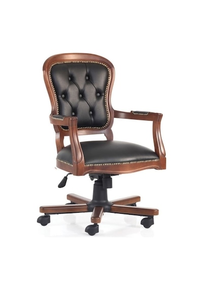 Crown Ofis Sandalyesi Koyu Ceviz